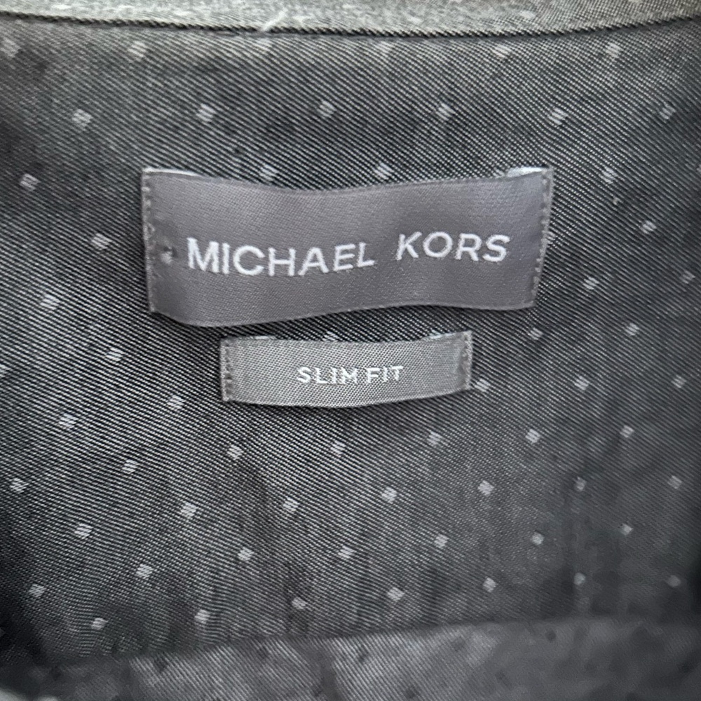 Michael Kors Slim Fit Gray Dress Shirt